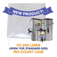 Saftea® Open Top (OT) Beverage Urn  Liner 150-Count Case (OT-200 - Standard Size)