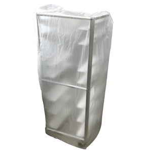 32" x 23.5" x 83" 0.6 Mil LLDPE/HDPE Gusseted Food Grade Liner - Bread Rack Cover