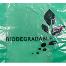 25.5" x 13" x 25.5" 1.1 Mil Biodegradable*  LLDPE Green with Black Print Gusseted Food Grade Liner